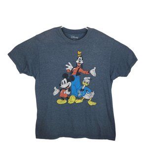 Men's Disney Navy Blue Print Tshirt sz L